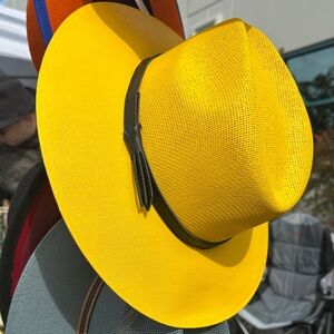 Bright Yellow Fedora Hat